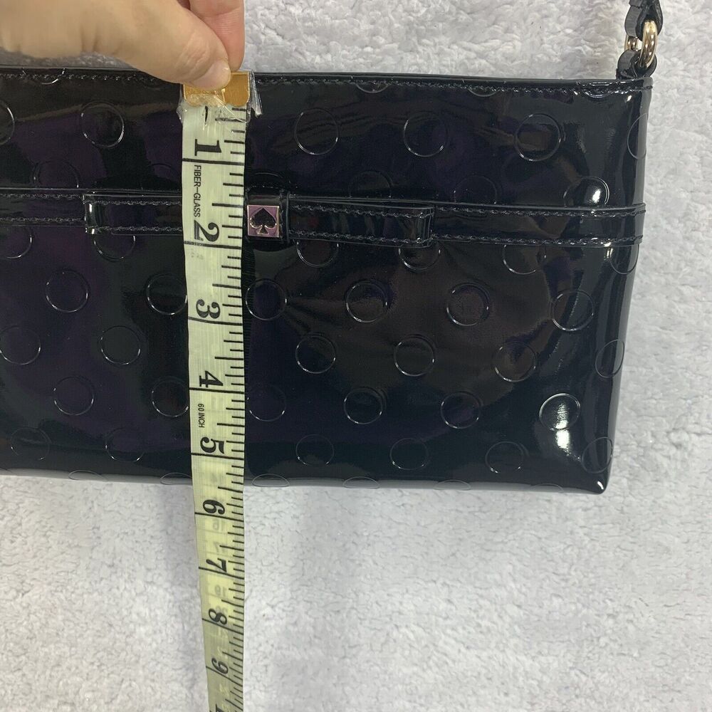 Kate Spade Crossbody Shoulder Purse Camellia Street Amy Patent Leather Black COA - Picture 16 of 16